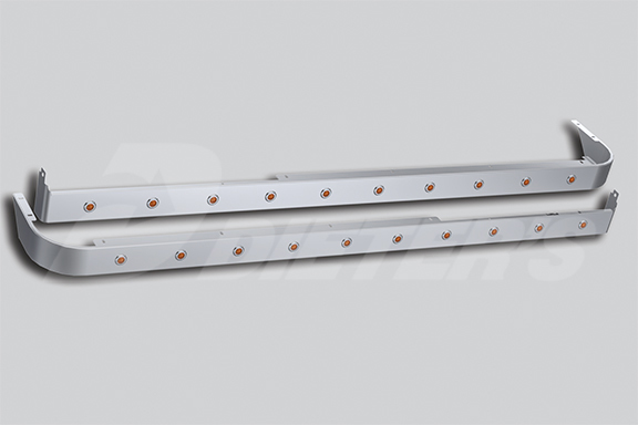 58″ Sleeper Panels with Extenders For Dual Cab Exhaust image